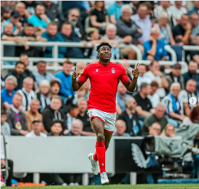 Former Liverpool striker Awoniyi reacts after making injury comeback for Nottingham Forest