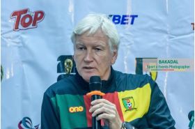Finidi's replacement: Cameroon's Belgian coach Marc Brys refuses to deny rumours he's wanted by NFF