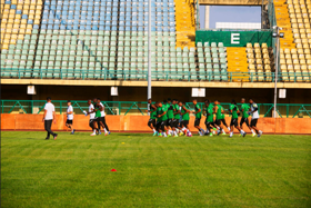 Rohr provides update on Osimhen, Ighalo; observations after first training session in Morocco 