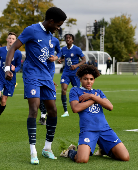  Flying Eagles eligible-striker grabs brace for Chelsea youth team against Leicester City