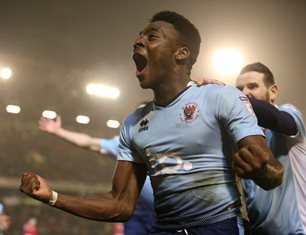 Exciting Nigerian-Born Winger Osayi-Samuel Fires Blackpool Into FA Cup Fourth Round