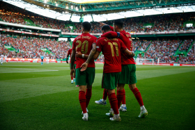 Snapped : Ronaldo all smiles as he trains with Portugal ahead of Nigeria friendly