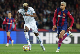 UCL: Osimhen kept at bay for 90 minutes as Barcelona cruise past Napoli to advance to last eight 