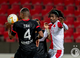 Slavia Prague's Olayinka Delighted To Score After His Recovery From COVID-19 