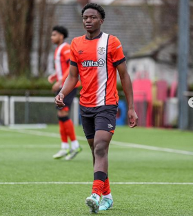Christian Chigozie: History-making central defender on target for Luton Town U17s against Watford