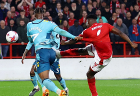 Awoniyi nets first half brace as Nottingham Forest edge Southampton in 7-goal thriller