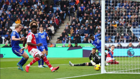 Ex-Man City defender reacts to Ndidi stamping on Martinelli’s leg after Arsenal's opener 