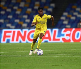 18-year-old Italian-born Super Eagles material Udogie making inroads at Serie A club Hellas Verona 