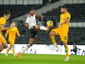 18yo midfielder Fapetu nearly scores a goal for the ages on full debut for Derby County 