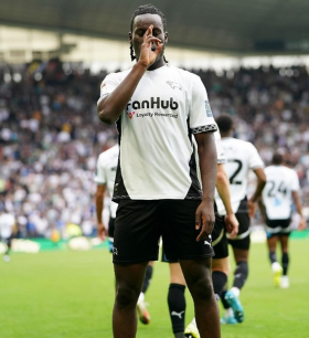 History-making Crystal Palace midfielder Ozoh scores first senior goal for loan club Derby County