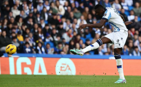 Umar Sadiq steals the headlines again with another long-range beauty to salvage point for Real Sociedad