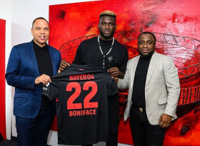 Boniface signs 5-year Bayer Leverkusen deal, RUSG to receive N17.3b plus bonuses 