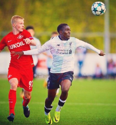 Nigerian Winger Scores Two Goals For Liverpool In Premier League Cup