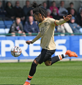 Flying Eagles-eligible striker on target for Chelsea youth team in win against Wolfsburg