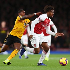 English Press Labels Iwobi Hit And Miss, Strongest Member of Arsenal's Attack In Draw Against Wolves