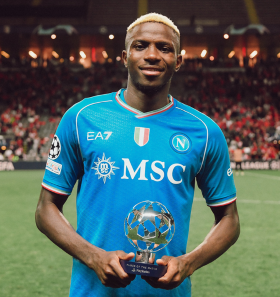 UEFA highlight four traits of Osimhen that earned him Player of the Match in Napoli's win at Braga