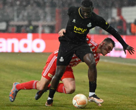 Boniface battles Man Utd, Roma, Bayer Leverkusen stars for UEL Player of the Week