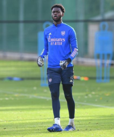 Arsenal-owned Nigerian goalkeeper makes senior debut aged 20 years and 324 days