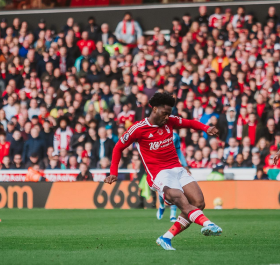 Nottingham Forest's Goal of the Month award : Aina's first-time finish against Aston Villa nominated