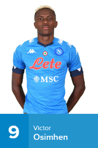 Napoli Confirm Osimhen's Squad Number For 2020-21 Season Ahead Of Potential Debut 