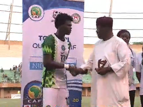 16-year-old Flying Eagles midfielder named Man of the Match against Burkina Faso 