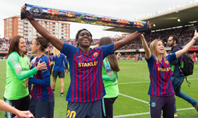 Super Falcons Star Oshoala Finds The Net As Barcelona Thrash PSV Eindhoven In Champions League 