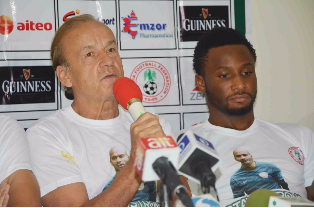 Rohr, Obi Mikel Want To Finish 2018 World Cup Qualifying Campaign Unbeaten 