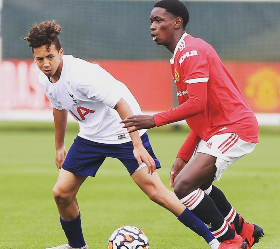 Harry Maguire watches Nigeria-eligible defender shine on first start for Manchester United U18s