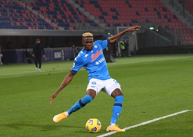 Napoli Striker Osimhen Scores His First Ever Headed Goal Europe's Top Five Leagues 
