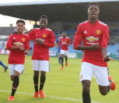 Nigerian Striker Bags Hat-Trick, Provides Assist As Man Utd Youth Thrash Newcastle United 