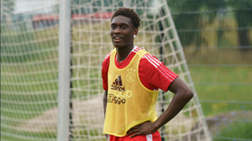 Snapped : 17-year-old Nigerian midfielder promoted to first team training at Ajax Amsterdam