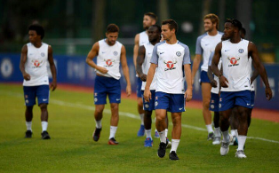 Details Of Chelsea Training Session : Moses Trains For 30 Minutes, Cuevas Replaces Kenedy, Musonda Fit
