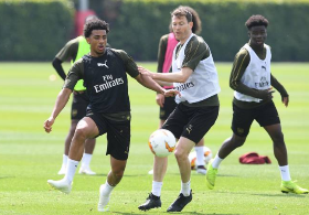 The Three Wingers Of Nigerian Descent That Trained With Arsenal Ahead Of Europa League Final