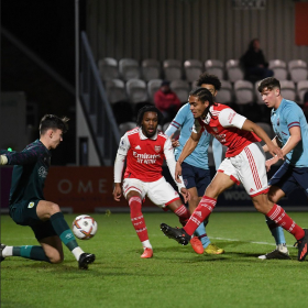 Schoolboy striker of Nigerian descent makes competitive debut for Arsenal U21s