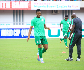 Moses Omitted; Mikel, Iwobi, Ndidi, Aina Named To Nigeria Roster For Algeria, Argentina Games