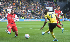  Dennis' goal inside 17 seconds disallowed, Kalu debuts as Watford lose 5-goal thriller to Arsenal