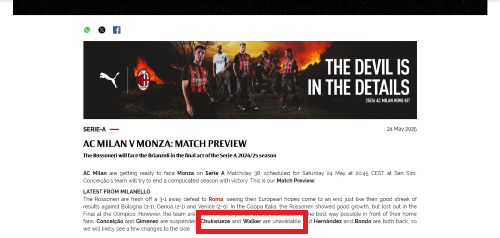 Photo: Chukwueze makes milestone appearance in Serie A after AC Milan injury mix-up