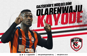  Official : Former Manchester City Striker Kayode Joins Gazisehir Gaziantep F.K