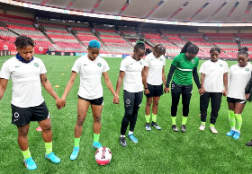 The seventeen players in camp ahead of Super Falcons' friendlies against Olympic champions 