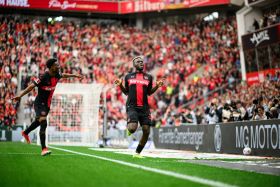 'It was in my back' - Match referee Dortmund v Bayer explains why Boniface's red card was rescinded 