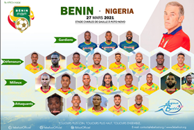 Benin Federation reveal squad for The Squirrels' Africa Cup of Nations Qualifier  vs Nigeria
