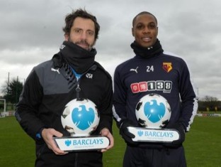 Watford Frontman Odion Ighalo Named Premier League Player Of The Month