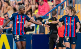 Oshoala scores and assists as Barcelona reach UWCL semifinals