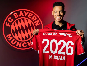 Photo Confirmation : Chelsea-reared midfielder Musiala inks new contract with Bayern Munich 