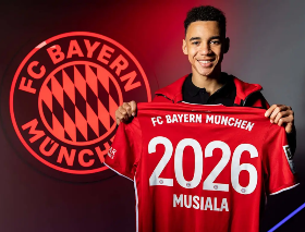 Photo Confirmation : Chelsea-reared midfielder Musiala inks new contract with Bayern Munich