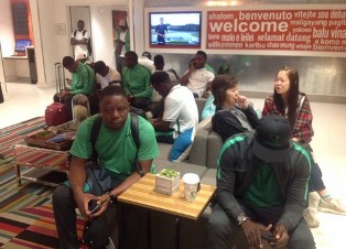 Update 1100 Hours : Nigeria U23s Off To The Airport, Plane To Take Off 1 PM 