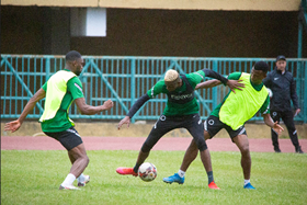 Super Eagles training at 1800 hours open to the media for the first fifteen minutes 