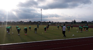 Super Eagles Training: Uche Scores Beautiful Curler, Iheanacho & Mikel Bag Two Goals Each 