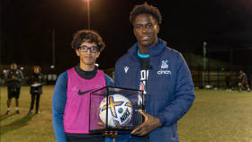 2019 Golden Eaglets invitee presented with Premier League debut ball