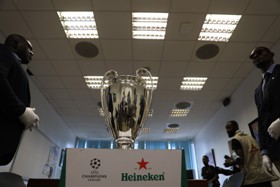 Real Madrid legend visits Nigeria as part of UCL tour; Okocha, Amokachi in attendance